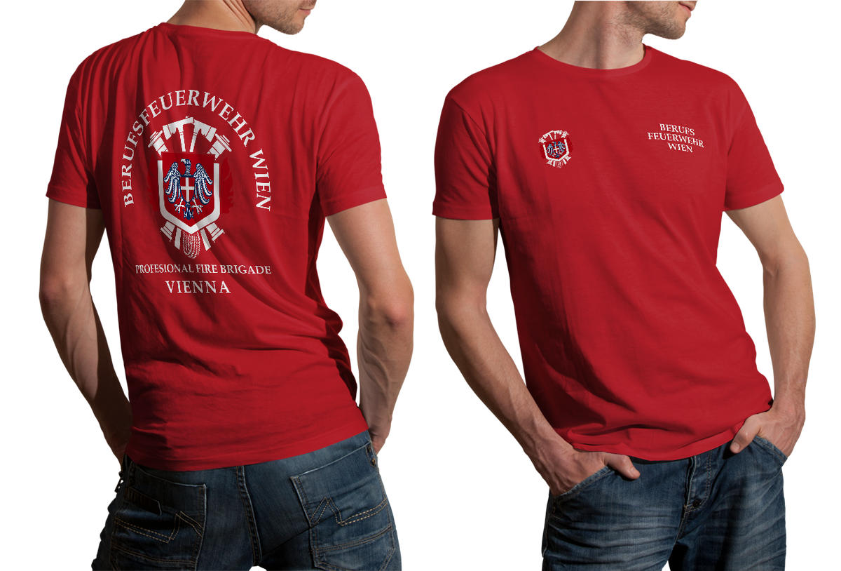 Vienna Fire Brigade Shirt  Berufsfeuerwehr Wien Austrian Firefighter ...