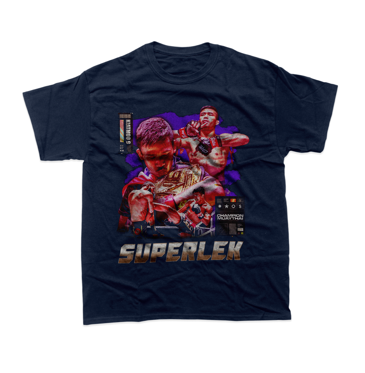 Muay Thaï Fighter Warrior Mma Arts Martiaux Homme Coton T-Shirt Tee