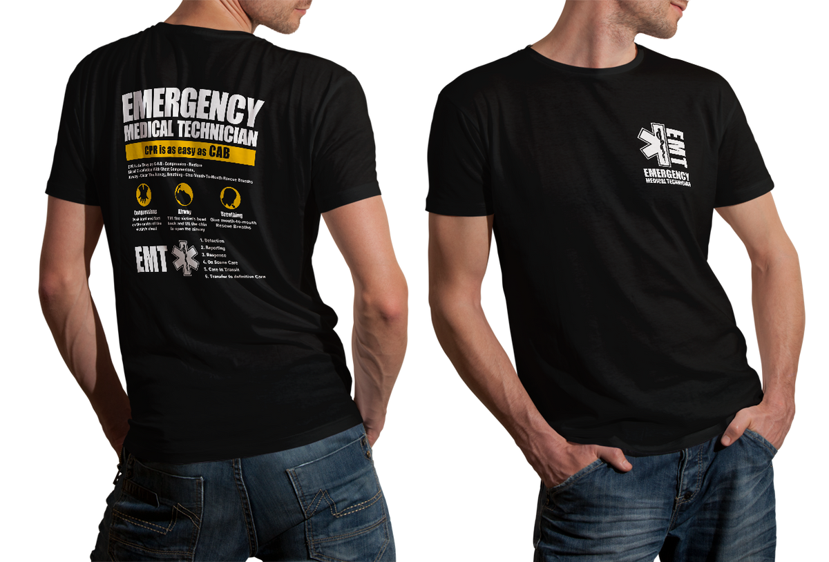 Emergency Medical Technician EMT CPR First Rescue Paramedic T shirt