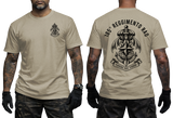 185th RRAO Folgore Italian Army Special Forces Paratroopers Sand T-Shirt front and back