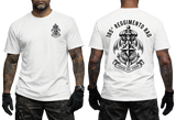 185th RRAO Folgore Italian Army Special Forces Paratroopers White T-Shirt front and back