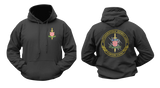 ATJ Lučko Majica Hoodie in black with front Croatian anti-terrorist unit emblem and large back ATJ Lučko insignia
