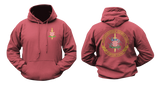 ATJ Lučko Majica Hoodie in red with front Croatian anti-terrorist unit emblem and large back ATJ Lučko insignia