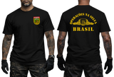 Brazilian Army Jungle Warfare T-Shirt - Operações na Selva Brasil CIGS Tactical Tee - Front and Back View