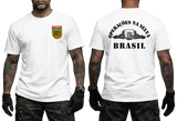 Brazilian Army Jungle Warfarew white T-Shirt - Operações na Selva Brasil CIGS Tactical Tee - Front and Back View
