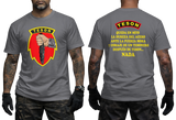 Honduran Army TESON Special Forces chacoal T-Shirt with Jungle Operations Insignia