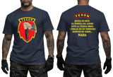 Honduran Army TESON Special Forces navy T-Shirt with Jungle Operations Insignia