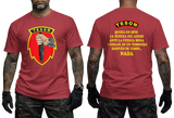 Honduran Army TESON Special Forces red T-Shirt with Jungle Operations Insignia