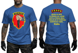 Honduran Army TESON Special Forces royal blue T-Shirt with Jungle Operations Insignia