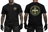 Jordan Armed Forces Special Operations Command Black T-Shirt with Front Chest Logo and Large Back Print Design