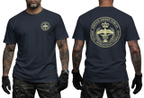 Jordan Armed Forces Special Operations Command navy T-Shirt with Front Chest Logo and Large Back Print Design
