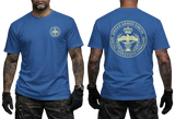 Jordan Armed Forces Special Operations Command royal blue  T-Shirt with Front Chest Logo and Large Back Print Design