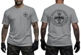 Jordan Armed Forces Special Operations Command grey T-Shirt with Front Chest Logo and Large Back Print Design