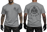 Royal Hong Kong Regiment (The Volunteers) RHKR grey T-Shirt - Military Heritage Tee - Front and Back View