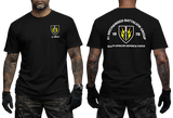 South African Defence Force 61 Mechanised Battalion Group BLack T-Shirt - SADF 61 Mech Tactical Apparel - Front and Back View