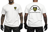 South African Defence Force 61 Mechanised Battalion Group white T-Shirt - SADF 61 Mech Tactical Apparel - Front and Back View