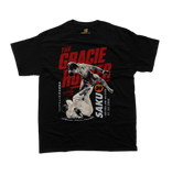 Kazushi Sakuraba The Gracie Hunter PRIDE FC Japan MMA graphic black t-shirt front view