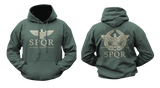 SPQR Roman Empire Eagle Hoodie – Rome Military Senate Hoodie Sweatshirt