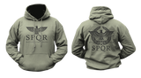 SPQR Roman Empire Eagle Hoodie – Rome Military Senate Hoodie Sweatshirt