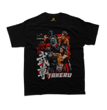 Takeru Segawa Japanese Kickboxing Champion Graphic T-Shirt Black Front View