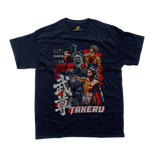Takeru Segawa Japanese Kickboxing Champion Graphic T-Shirt navy Front View