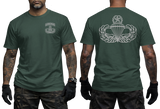 US Army Airborne School T-Shirt | Paratrooper Jumpmaster Wings Military Tee