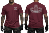 US Army Airborne School T-Shirt | Paratrooper Jumpmaster Wings Military Tee