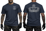 US Army Airborne School T-Shirt | Paratrooper Jumpmaster Wings Military Tee