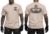 US Army Airborne School T-Shirt | Paratrooper Jumpmaster Wings Military Tee