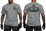 US Army Airborne School T-Shirt | Paratrooper Jumpmaster Wings Military Tee