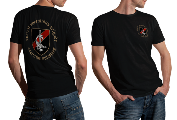 Executive Outcomes Scorpio Logo T-Shirt – South African Mercenary Private Military Contractor History Shirt