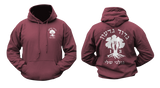 IDF Golani Brigade 13th Battalion Hoodie in maroon featuring a front military emblem and a large back Golani Brigade graphic with Hebrew text