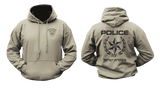 Israeli Police Star of David Emblem Double-Sided Graphic Hoodie