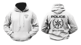 Israeli Police Star of David Emblem Double-Sided Graphic Hoodie