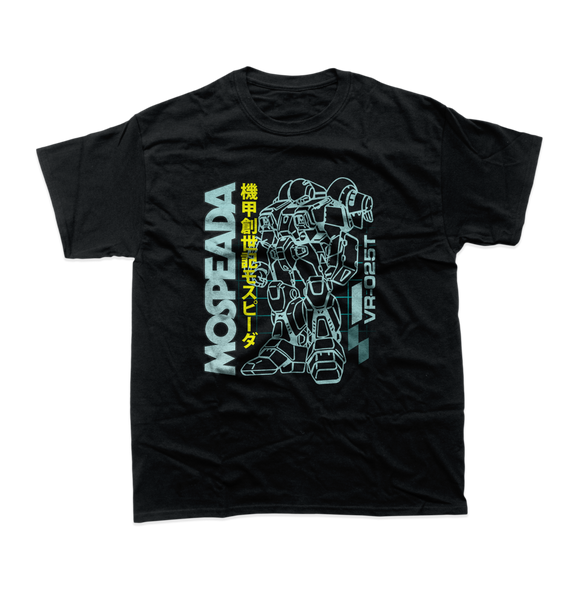 MOSPEADA T-Shirt – Genesis Climber VR-052T Mecha Anime Classic Tee