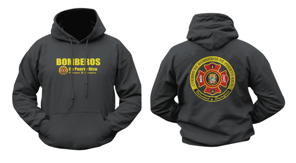 PR Bomberos Puerto Rico Firefighters Corps Hoodie Sweatshirt