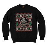 Rhodesian Light Infantry Ugly Christmas Sweater in black featuring the RLI lion emblem and festive Christmas knit pattern.