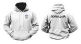Serbian Police Hoodie – ПОЛИЦИЈА Patch Logo Black Sweatshirt