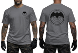 charcoal Tactical Shirt featuring Russian Military Intelligence (GRU) Logo with Bat and Target Symbol - SupremaShirt Military Apparel