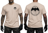 sand Tactical Shirt featuring Russian Military Intelligence (GRU) Logo with Bat and Target Symbol - SupremaShirt Military Apparel