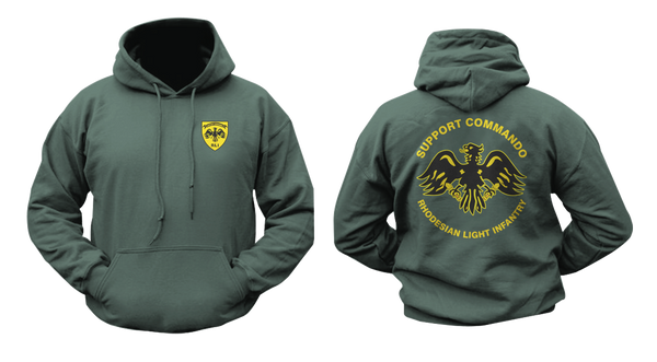 Rhodesian Light Infantry RLI Support Commando Hoodie | Veteran Gear
