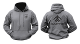 Khartiia Ukrainian National Guard military hoodie in charcoal, Ukraine military apparel