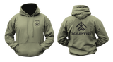 Khartiia Ukrainian National Guard military hoodie in military green, Ukraine military apparel