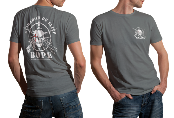 BOPE Brazil Special Forces Military T-Shirt - Original Elite Troop Black Cotton Tee (Unisex)