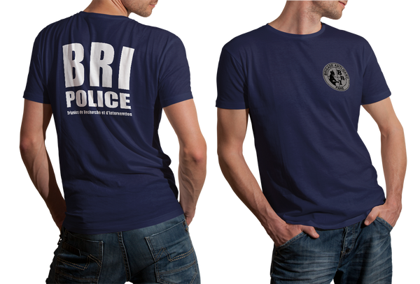 French Police Research and Intervention Brigade Anti Gang BRI T-shirt