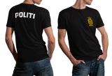 Denmark Danish Politi Police T-shirt