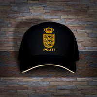 Danish Police Politi Embro Sandwich Bill Cap Hat