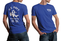 Mig Hunter US Navy Squadron VF-31 F-14 Tomcatters Felix The Cat T-shirt